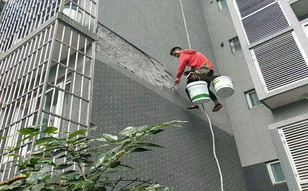 小区外墙砖修补